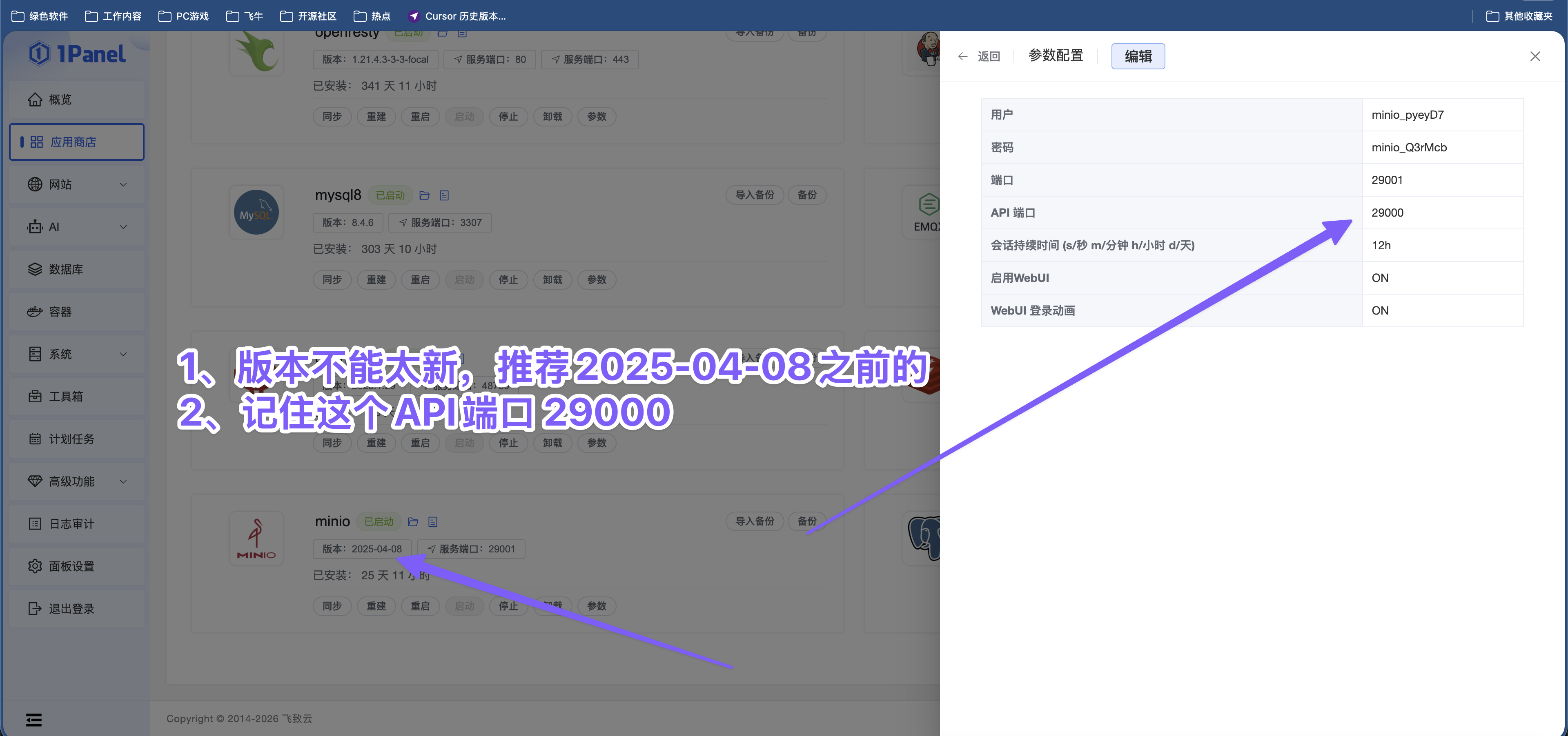 MinIO API 端口